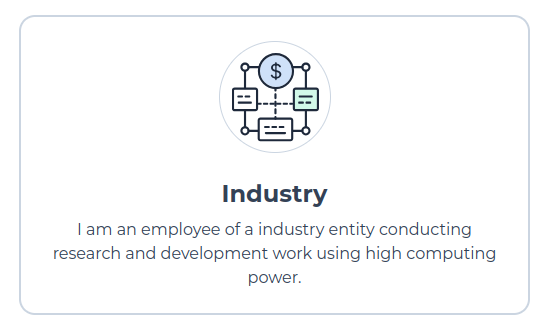 Link to register new industry affiliation