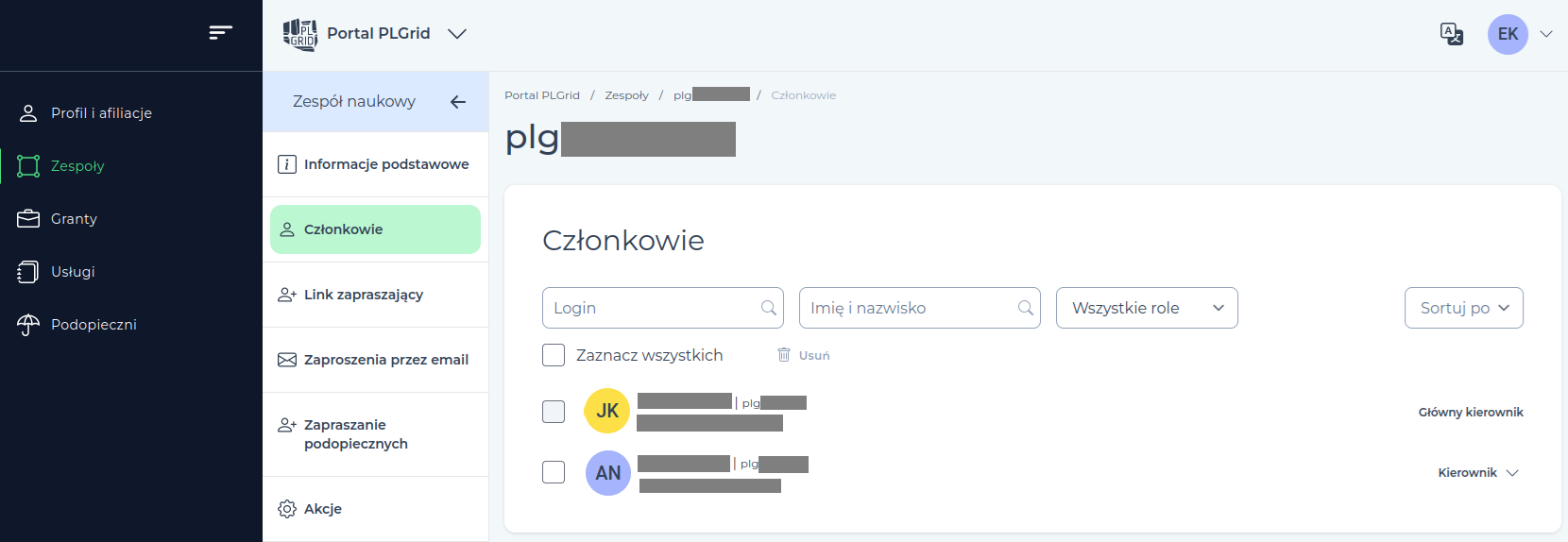 Dodaj członka zespołu