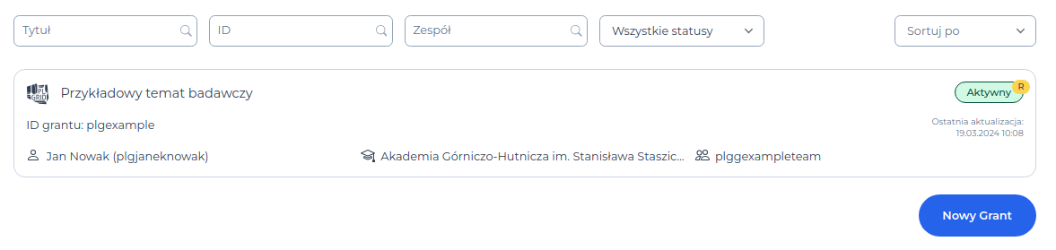 Nowy status