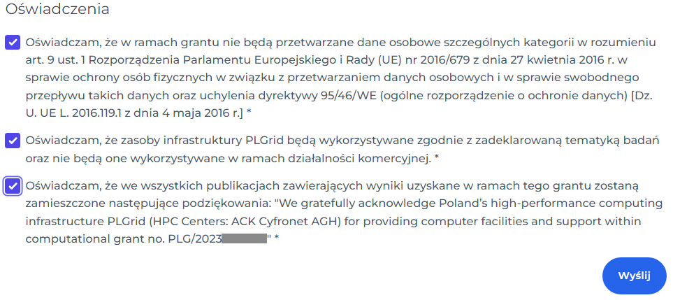 Wyślij wniosek