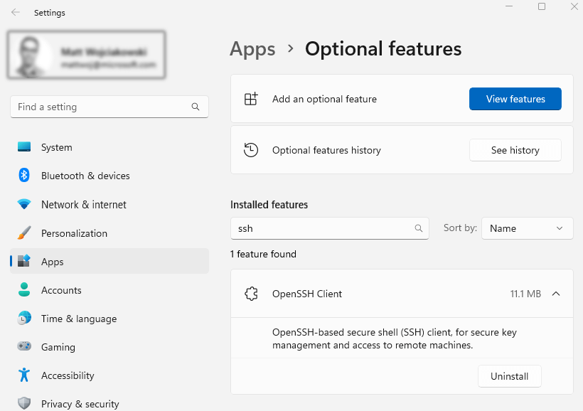 ssh-optionalfeatures