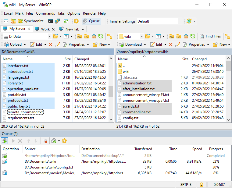 Application interface